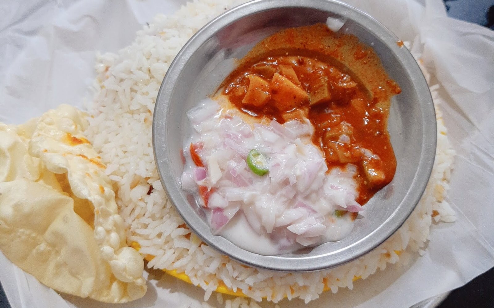 Chicken Biriyani from Akash Hotel, Manvila, Sreekaryam
