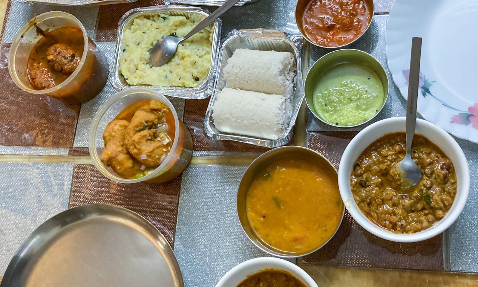 Breakfast Spread from Vasanta Bhavan