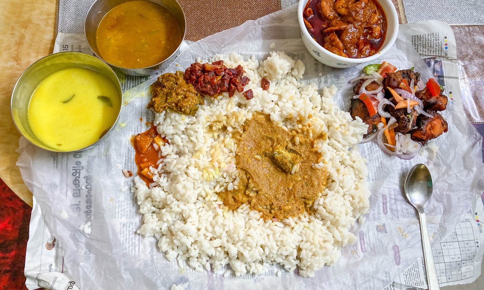 Fish Meals with Choora Fry and Kayal Konju Roast from Shappile Curry