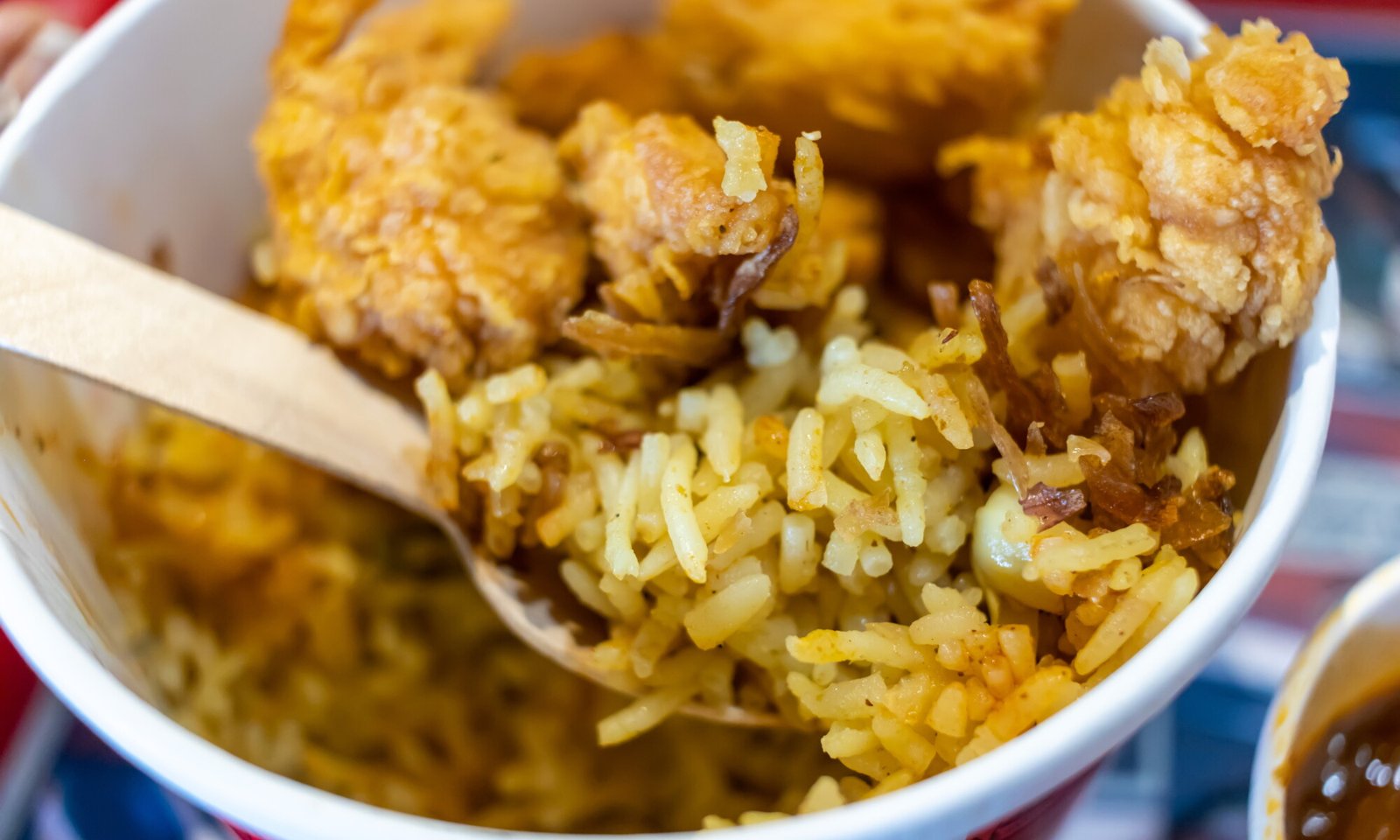 Popcorn Chicken Biriyani Bucket