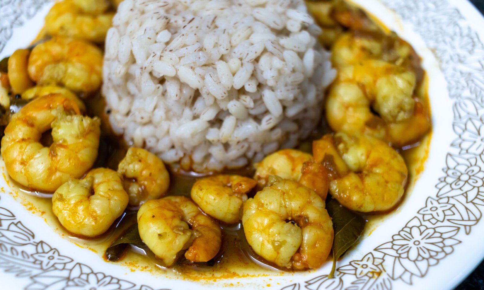 The Malabar Shrimp Curry with Rice