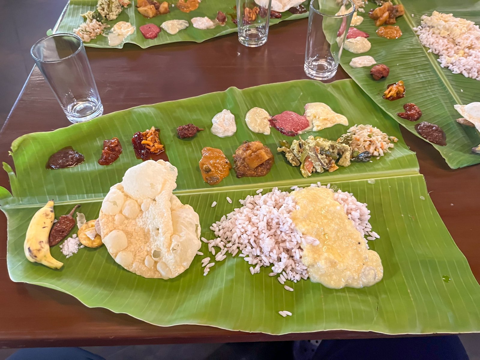 Onam sadya at hotel uday suites